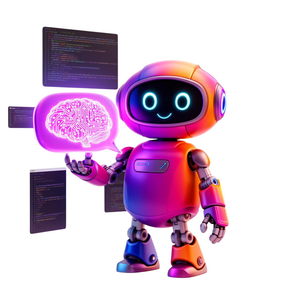 InfoDex Media custom chatbot development 3D hero visual for tailored business bots
